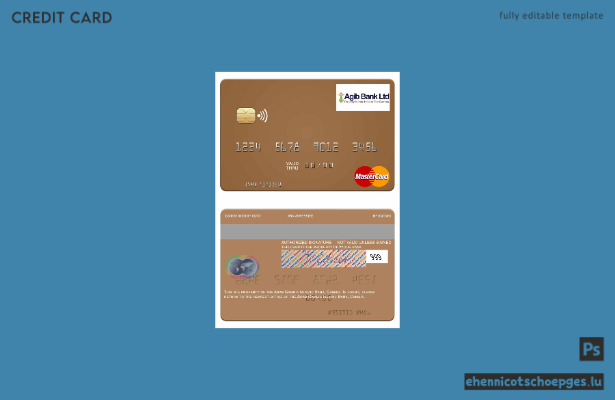 Gambia Arab Gambia Islamic Bank Mastercard-Beispielvorschau